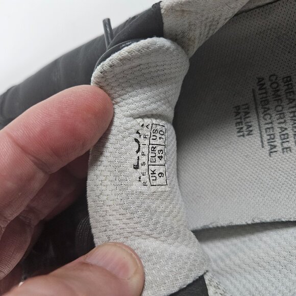 Geox Respira Men's Size 10  Black Lace-up Walking Sneakers Shoes - Picture 7 of 7